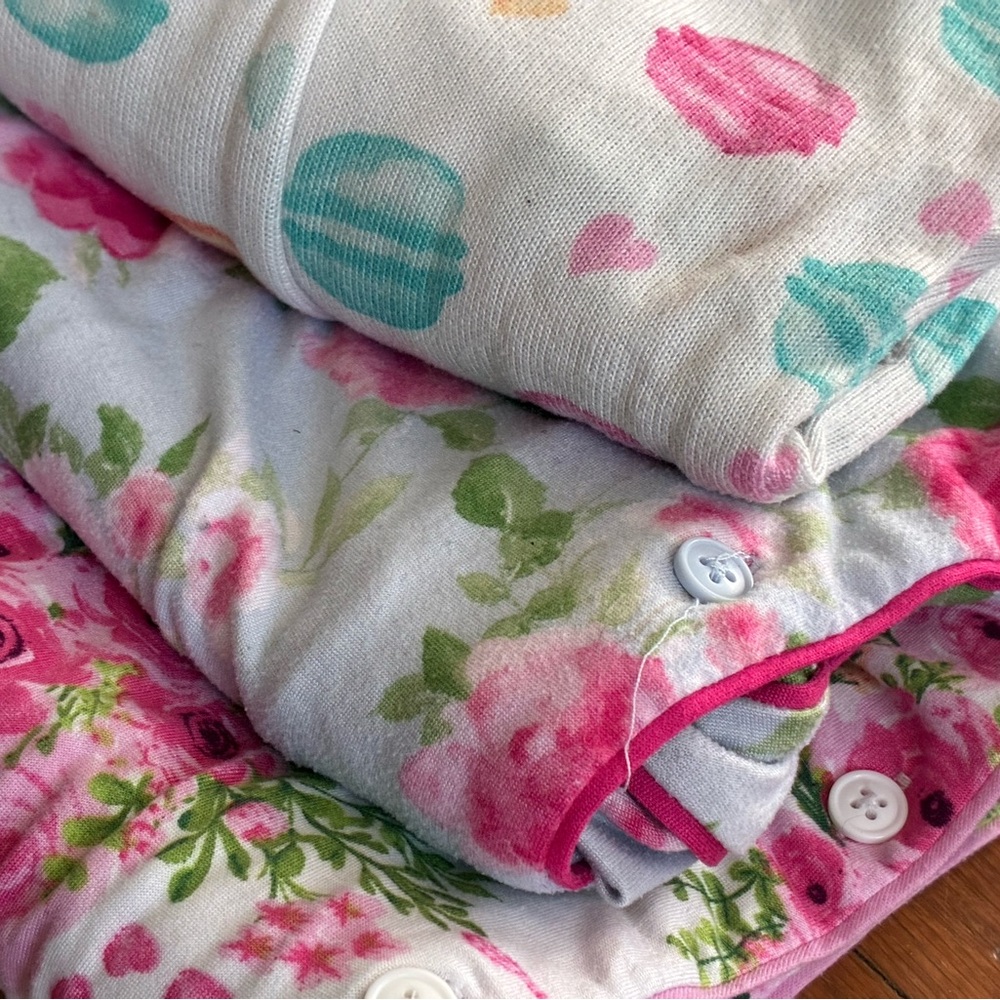 Girls Tahari Macron & Floral Pajama Set Bundle